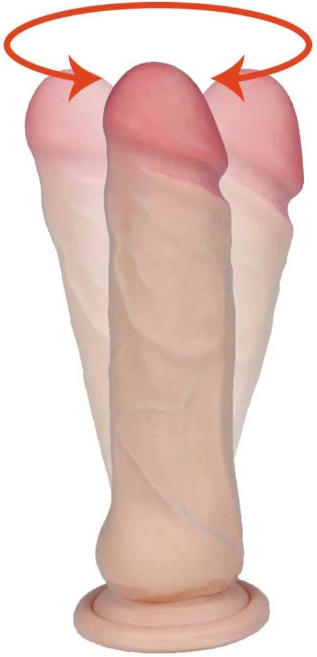 B Series Real B serija Realistinis kaip penis, cyberskin dildo, 21 cm
