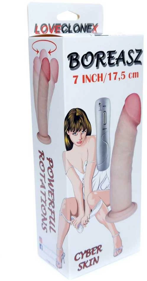 B Series Real B serija Realistinis varpos dildo su rotacija cyberskin 20cm