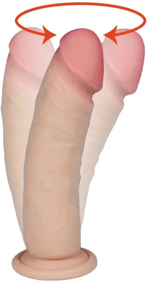 B Series Real B serija Realistinis varpos dildo su rotacija cyberskin 20cm