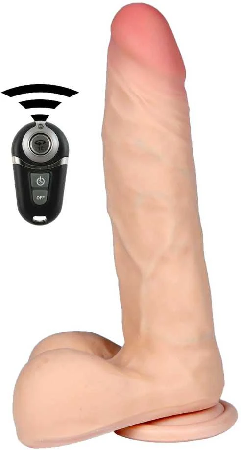 B Series Real B serijos Real Rotating besisukanti dildo penis su pultu 23cm