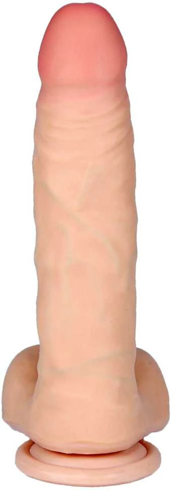 B Series Real B serijos Real Rotating besisukanti dildo penis su pultu 23cm