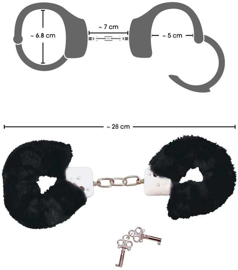 Bad Kitty Handcuffs juodas