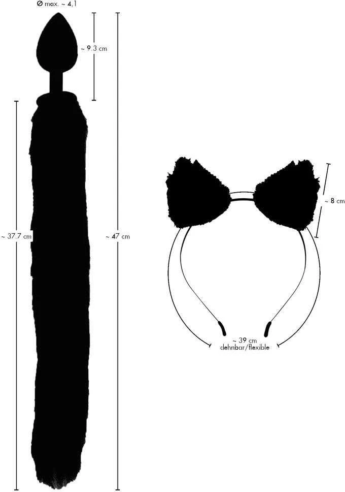 Bad Kitty Pet Play Plug & Ears