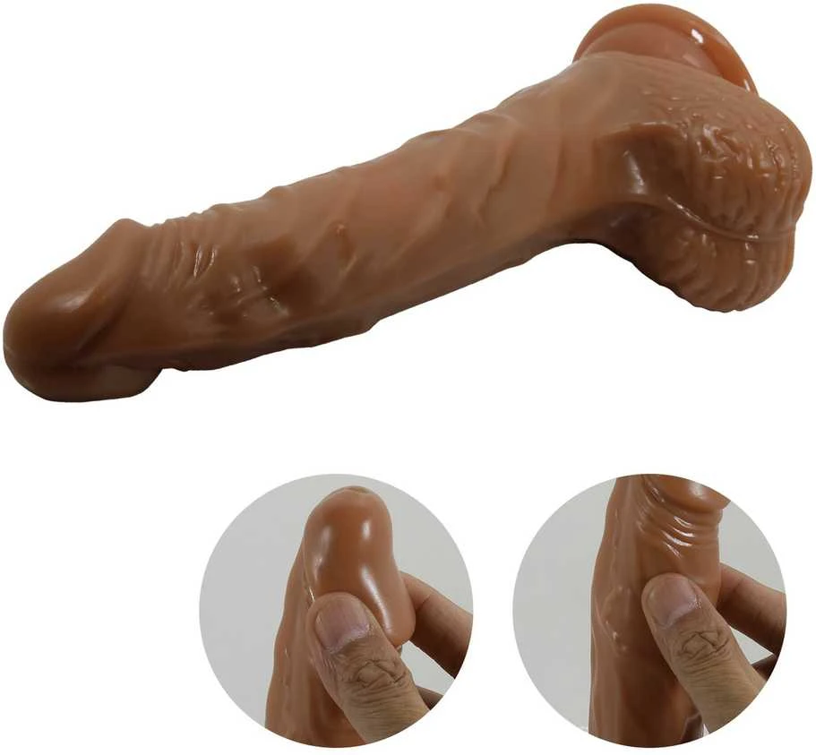 Baile Dildos BAILE - Bodach 7,8'', 7 vibracijos funkcijos 7 sukimo funkcijos Thrusting Belaidis nuotolinio valdymo pultas Siurbimo pagrindas