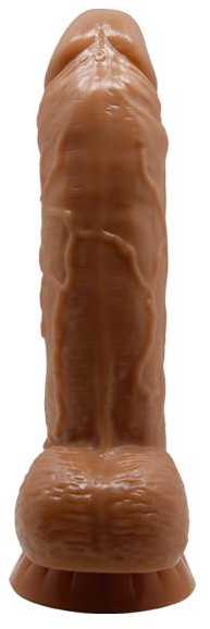 LYBAILE Gražus Angelo Dildo siurbimo taurė 7,8" ruda
