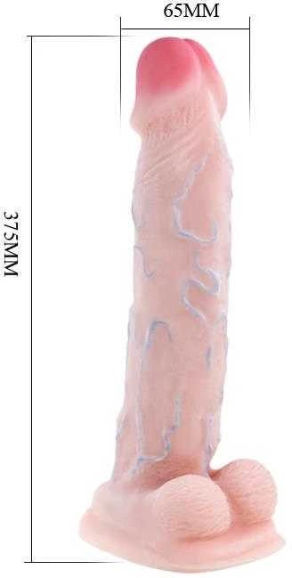 BAILE Dildo didelis varpos su sėklidės varpos realus 37