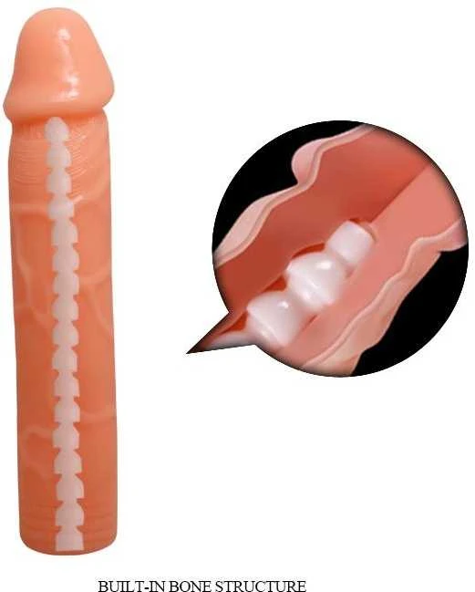 BAILE Dildo lankstus, lankstus, tikroviškos išvaizdos, 19 cm