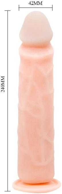 BAILE Dildo varpos dirbtinis penis su siurbtuku sekso 24cm