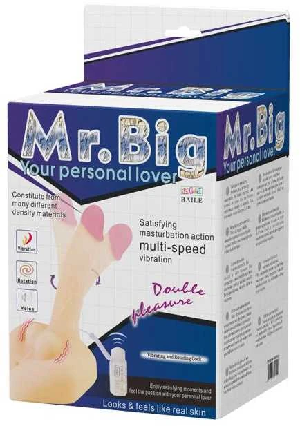 LYBAILE Mr. Big Vibruojanti ir besisukanti gaidžio mėsa