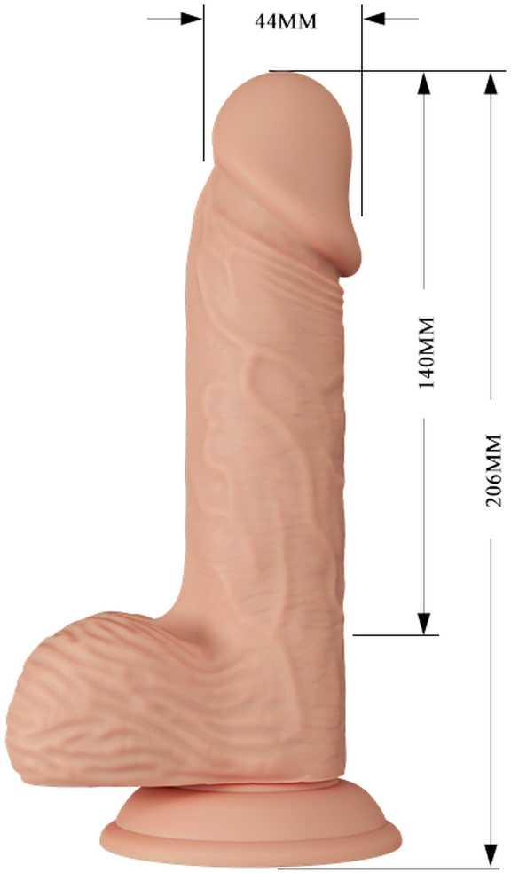 BAILE Dildo tikroviškas dirbtinis penis su vibracijomis