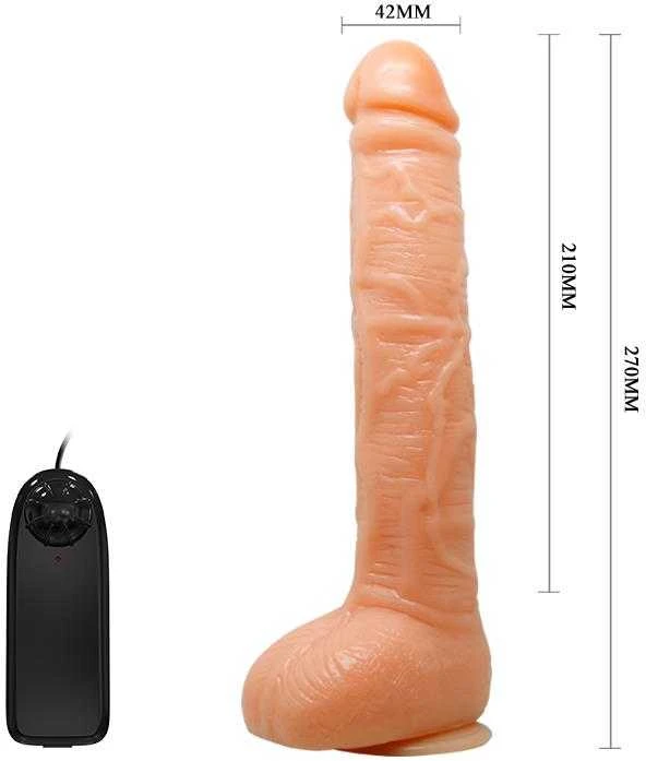 LYBAILE Top sex Toy Penis Dldo with Vibro 21 cm Flesh