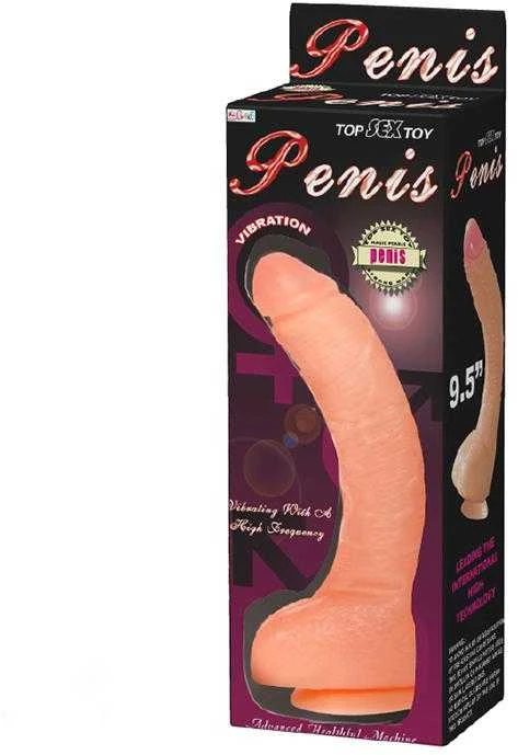 LYBAILE Top sex Toy Penis Dldo with Vibro 21 cm Flesh