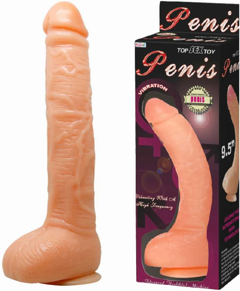 LYBAILE Top sex Toy Penis Dldo with Vibro 21 cm Flesh