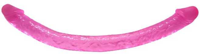 BAILE Ilga dviguba dildo rožinė lesbiečių seksui
