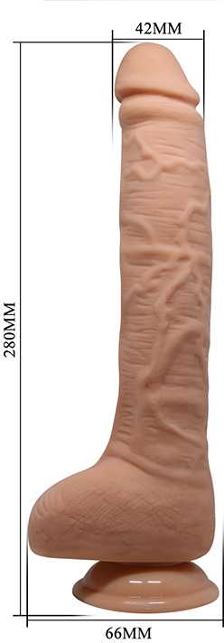 Baile Dildos BAILE- Gražus DICK 11'' minkštimas