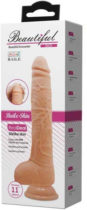 Baile Dildos BAILE- Gražus DICK 11'' minkštimas