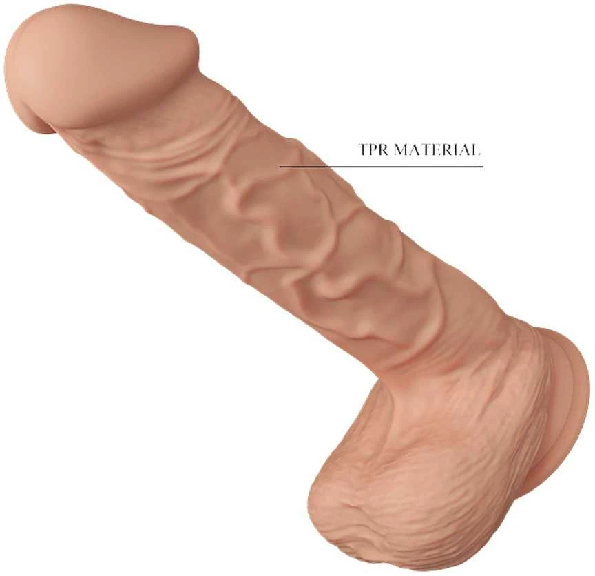Baile Dildos BAILE Didelis realistiškas penio dildo su siurbtuku 26 cm
