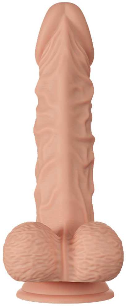 Baile Dildos BAILE Didelis realistiškas penio dildo su siurbtuku 28 cm