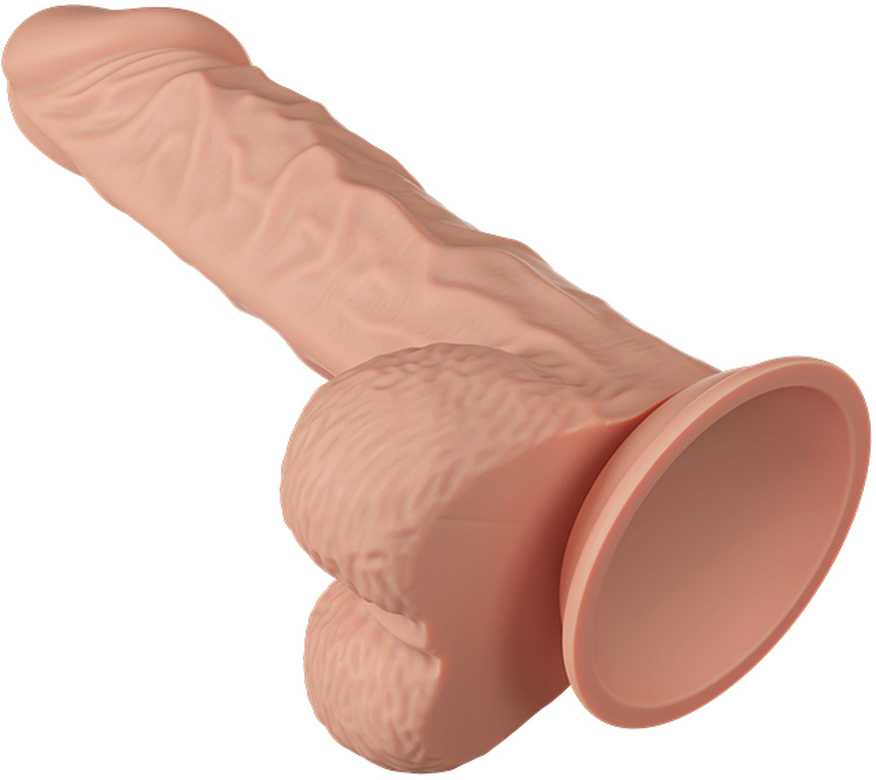 Baile Dildos BAILE Didelis realistiškas penio dildo su siurbtuku 28 cm