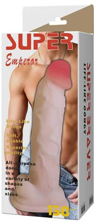 BAILE Didelis storas penis natūralus siurbtukas, dildo 34cm