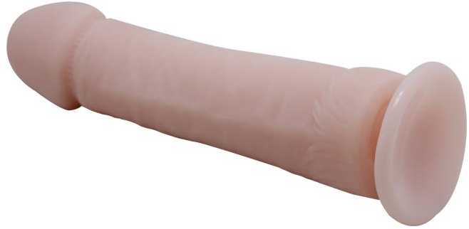 BAILE Duży natūralus penis dildo su przyssawką 26cm