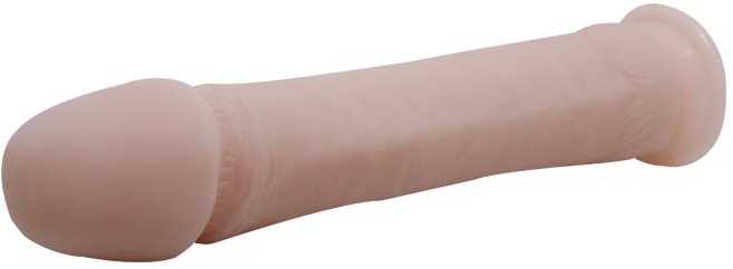 BAILE Duży natūralus penis dildo su przyssawką 26cm