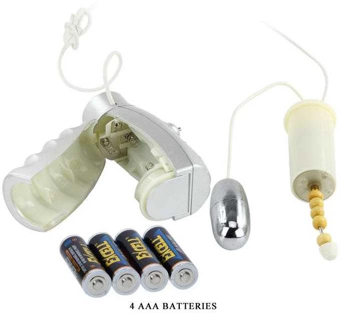 BAILE Vibrating Masturbator 2 skylučių analiniai makšties plaukai