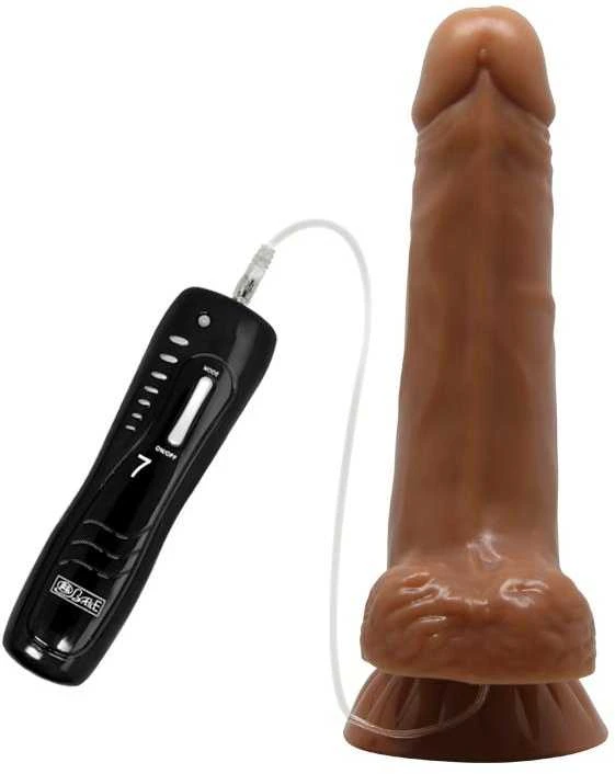 Pretty Love BAILE Minkštas tikroviškas dildo su vibracijomis 18,5 cm