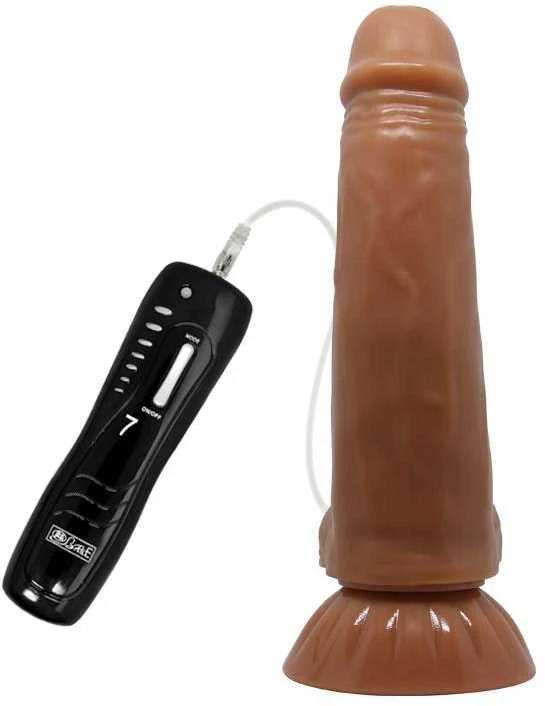 Pretty Love BAILE Minkštas tikroviškas dildo su vibracijomis 18,5 cm