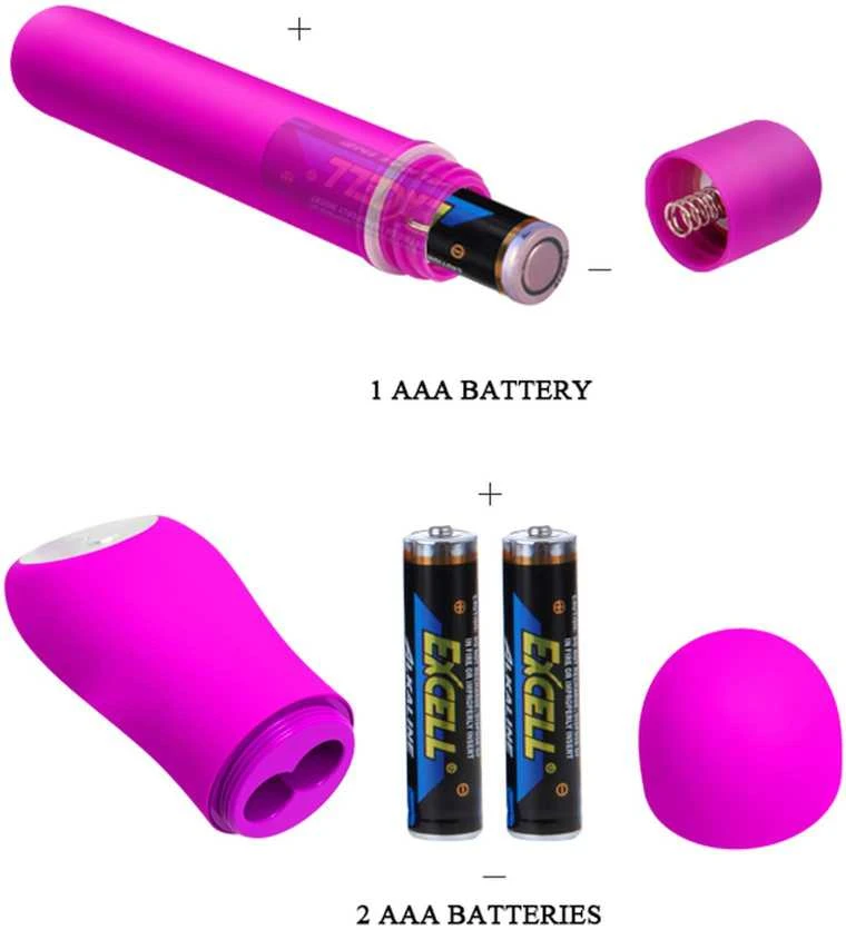 BAILE Bullet vibratorius 20 vibracijų, taškinė stimuliacija