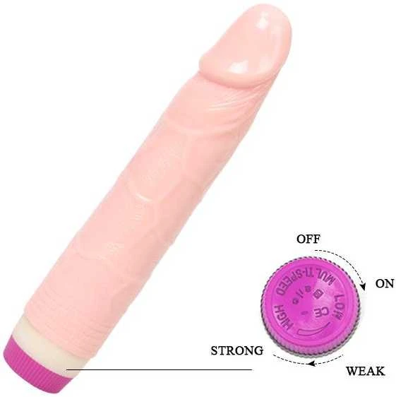 BAILE Penis natūralus realistinis gelinis vibratorius 21cm