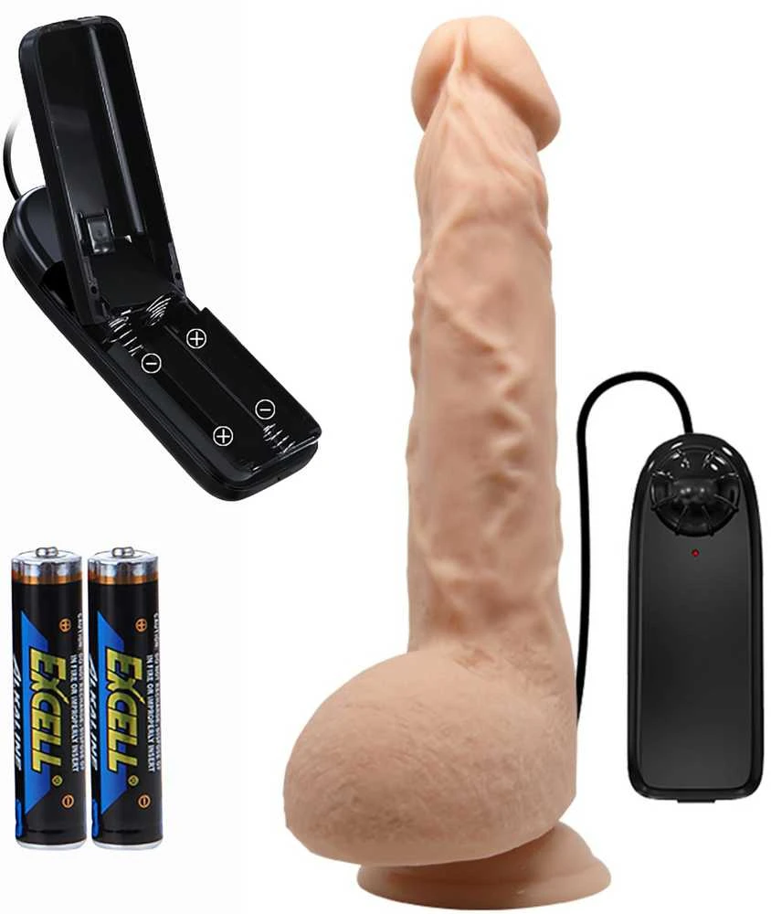 Baile Vibrators LYBAILE Top sex Toy Penis Dldo 25 cm with vibro Flesh