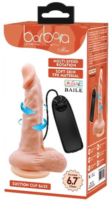 BAILE Varpos su sėklidės vibruojantis dildo siurbtukas stiprus