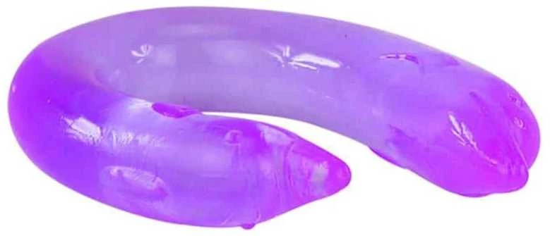 BAILE Dvigubas dildo su delfinų antgaliu 30,5 cm