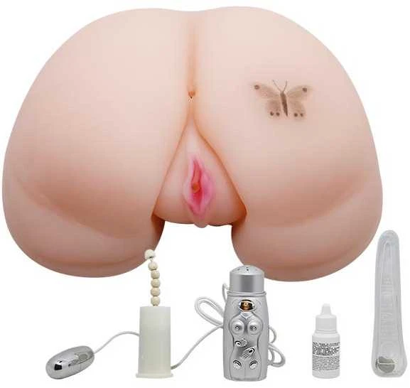 BAILE -REALISTIC VAGINA AND ASS, Vibration Rotation Šildymo funkcija Sekso pokalbis