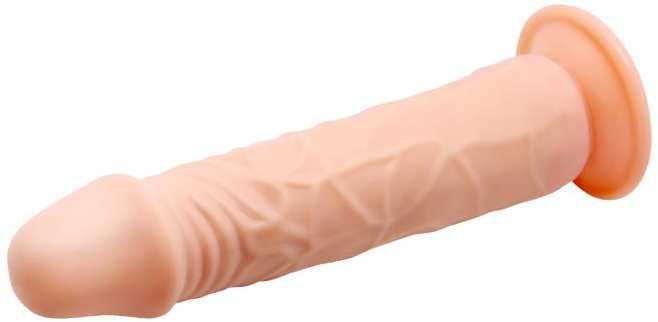BAILE Realistiškas varpos dildo su siurbtuku, 20 cm