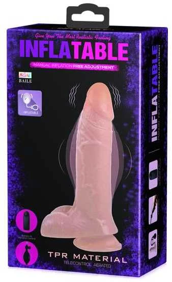 LYBAILE pripučiama dildo vibruojanti TPR medžiaga, minkšta 18,8 cm