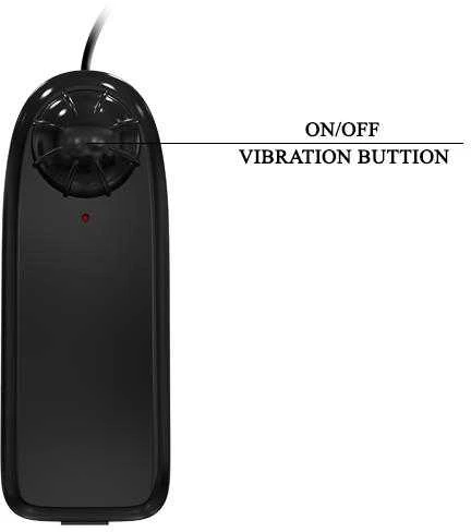 Baile Vibrators BAILE Realistiškas styguotas dildo su vibruojančiu antgaliu