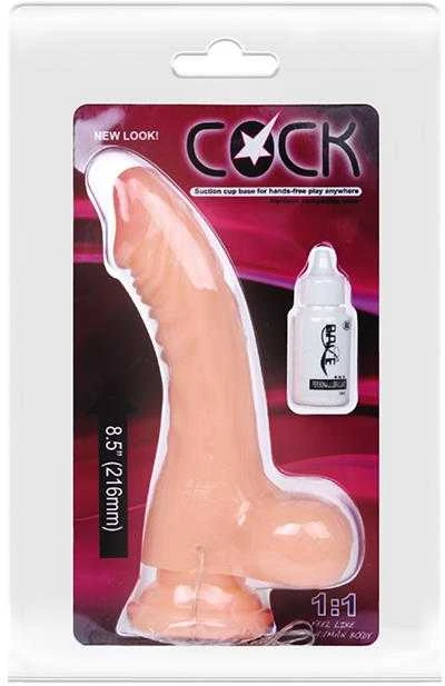 Baile Vibrators BAILE Realistiškas styguotas dildo su vibruojančiu antgaliu