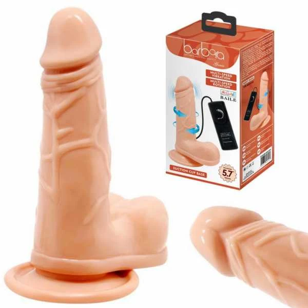 LYBAILE Barbara Vibe Rotate, siurbtuko vibratorius 14,5 cm Minkštimas