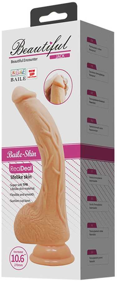 LYBAILE Top sex Toy Penis Dldo with Vibro 26 cm Flesh