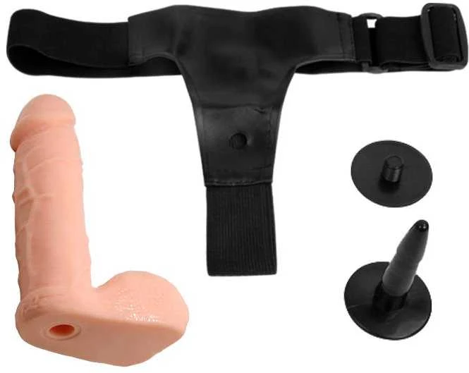 BAILE Harness dildo dirželis lesbietės varpos narys 17cm