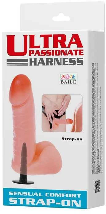 BAILE Harness dildo dirželis lesbietės varpos narys 17cm