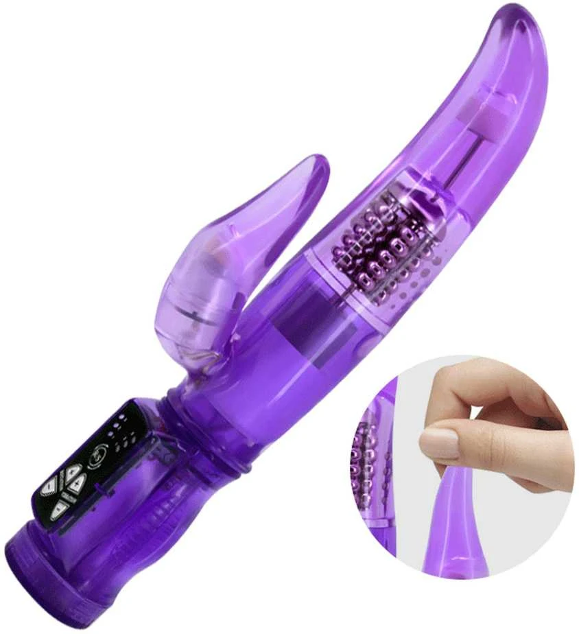 BAILE Bunny vibratorius G taško klitorio seksui 22cm