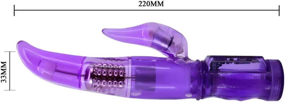 BAILE Bunny vibratorius G taško klitorio seksui 22cm