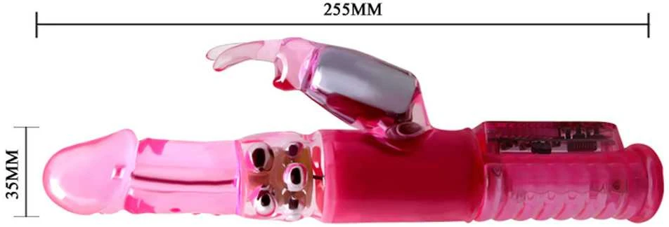 BAILE Vibrator su rotacinis klitorio masažuoklis 25cm 8 režimai