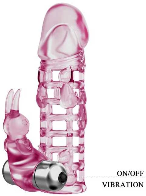 Crazy Bull BAILE Vibruojanti varpos prailginimo rankovė 10 režimų 18cm