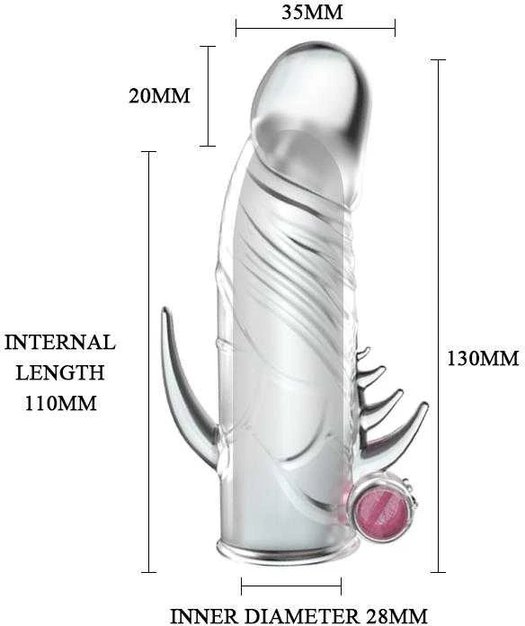 BAILE Vibruojantis varpos ilgintuvas Plus 2 cm