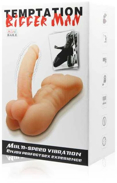 BAILE Vibruojanti dildo vyriška liemens varpos narys 13cm