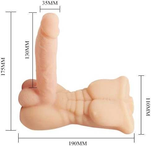 BAILE Vibruojanti dildo vyriška liemens varpos narys 13cm